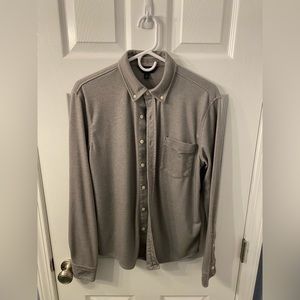 Grey long sleeve button down